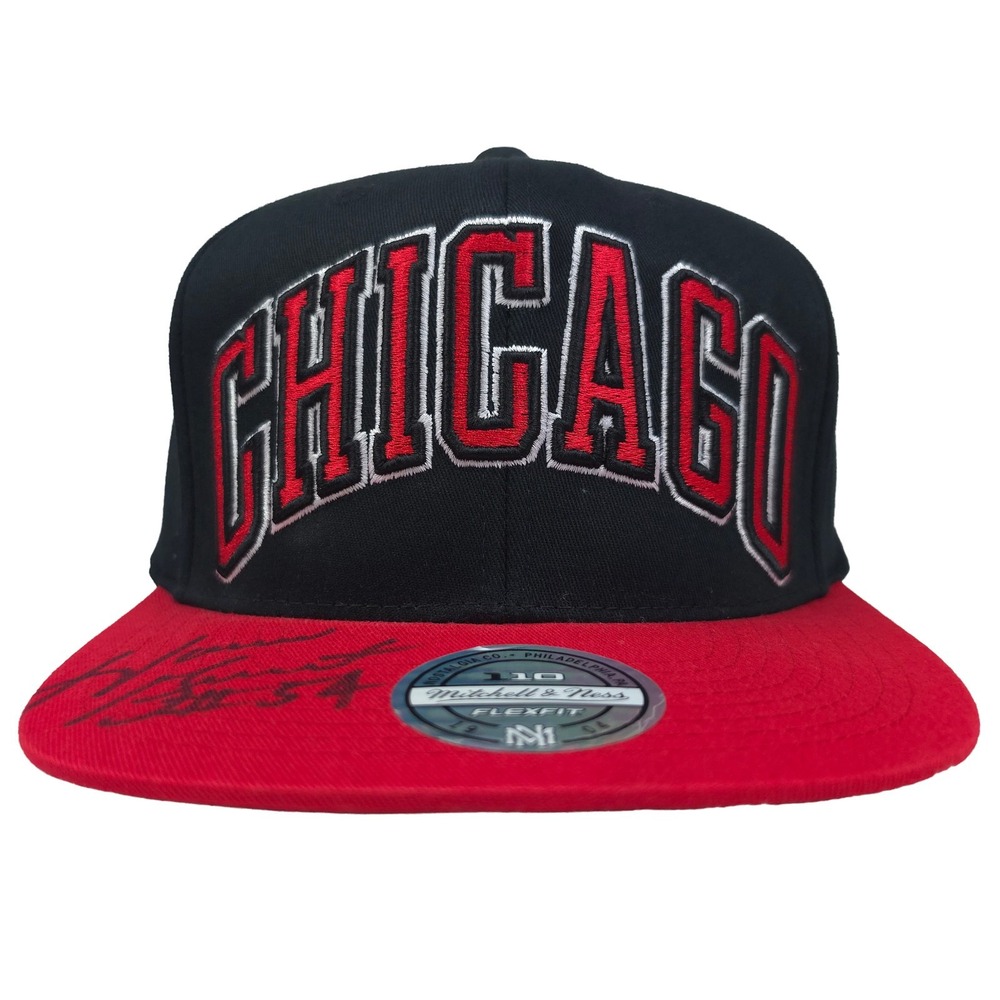 Autographed Horace Grant Chicago Bulls Mitchell & Ness NBA Snapback Hat Cap NWT